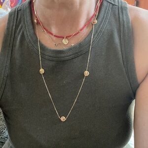 14k Love Knot Necklace-24-inch